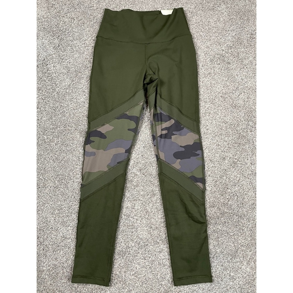 Offline Aerie Leggings Womens Medium Green Camo Ankle High Rise Lounge Pants NEW